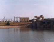 Иваньковская ГЭС, плотина и новое русло Волги