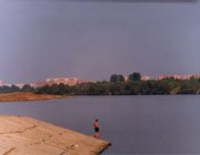 Вид на район "Большая Волга" с левого берега