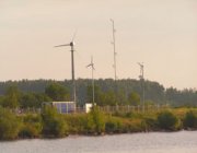 Опытная ветро- электростанция на Иваньковском водохранилище