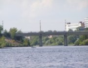 Мост через реку Кимрку - вид с Волги