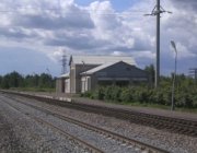 Железнодорожная станция и вокзал Пищалкино широкой колеи