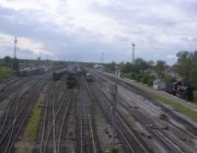 Железнодорожная станция Сонково - вид с пешеходного моста